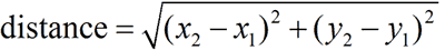 distance formula expression