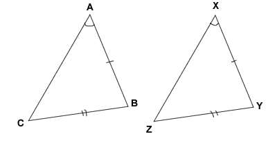 Use of the angle side side theorem... which does NOT prove congruence