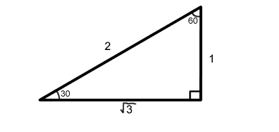 30 60 90 triangle graphic